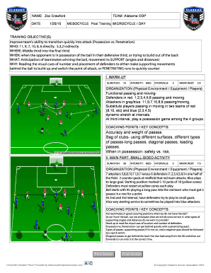 Soccer Training Session Plan