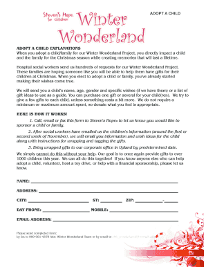 Child Adoption Form