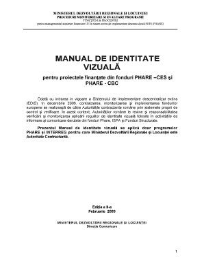 Manual de identitate vizual - Ministerul Dezvoltarii Regionale si