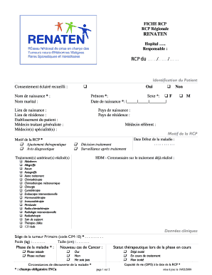 Fiche RCP