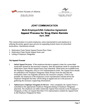 Medication Claim Denial Appeal Form