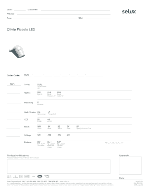 Example of market analysis in business plan - Olivio Piccolo LED OLPL seluxus