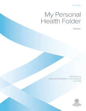 SA Health Personal Health Folder