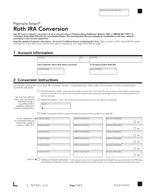 Premiere Select Roth IRA Conversion Form