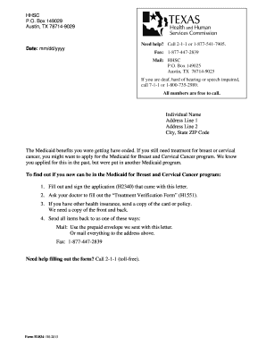 Fillable Online hhs state tx HHSC MIDLAND - hhs state tx ...