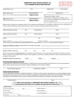 Summer School 2015 packet PDF - District 155