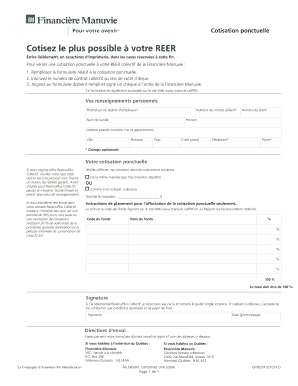 Cotisation ponctuelle