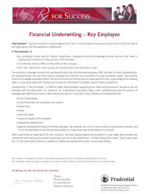Key Employee Insurance Underwriting Guide