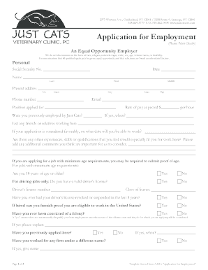 Application for Employment