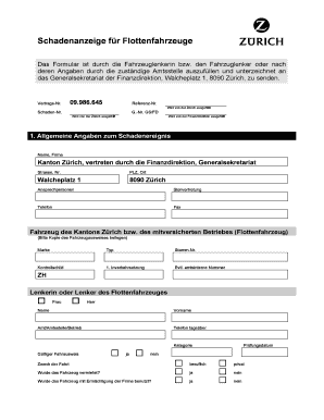 Schadenanzeige für Flottenfahrzeuge