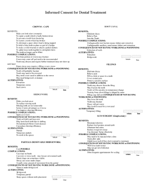 Informed Consent for Dental Treatment
