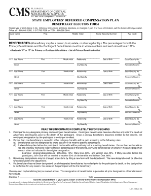 Illinois State Employees' Beneficiary Election Form