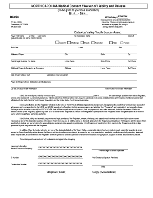 North Carolina Medical Consent Waiver