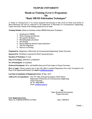 Lab report example pdf - mems lab tezpur uni form