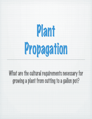 Plant Propagation