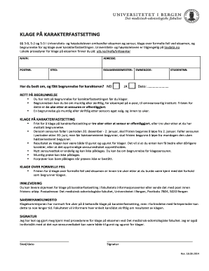 Complaint About Grade Determination