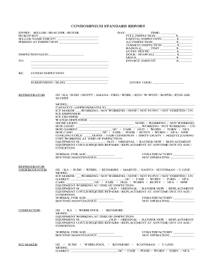 Condominium Standard Inspection Report