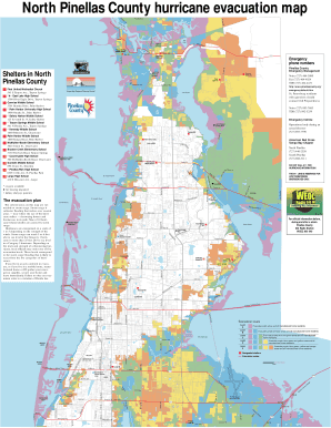 Fillable Online North Pinellas County hurricane evacuation map Fax ...