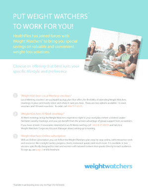 Weight Watchers Reimbursement Form