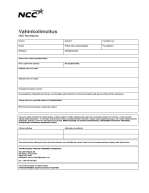 Accident Notification Form