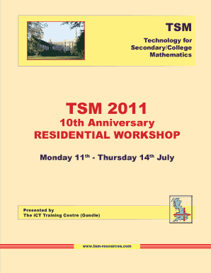 Download 2011 TSM bProgramb - TSM Resources