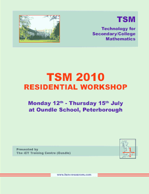 Download 2010 TSM Program - TSM Resources