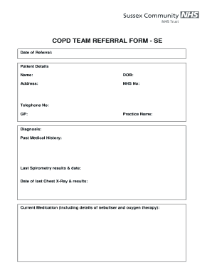 COPD Team Referral Form