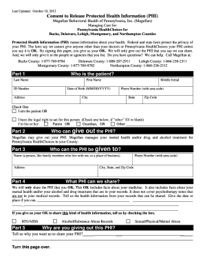 Consent to Release Protected Health Information