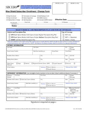 Submit blue shield change form and Document Samples ...