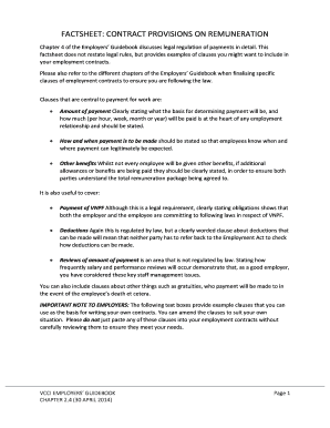 Vanuatu Employment Contract Clauses
