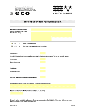 Bericht über den Personalverleih