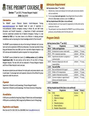 THE PROMPT COURSE - Fetal Medicine Homepage - fetalmedicine