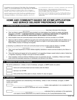 Home and Community-Based Services Waiver Application