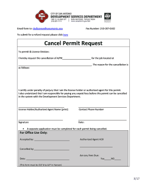 Cancel Permit Request - DSD Documents Online