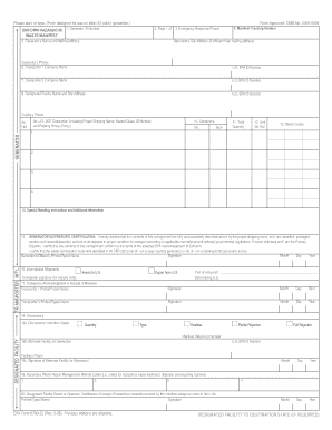 Uniform Hazardous Waste Manifest