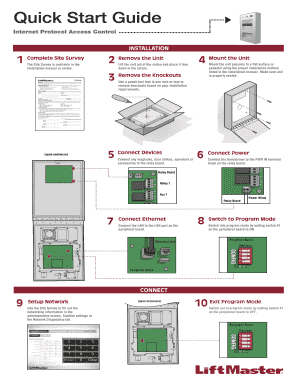 Access Control Panel Site Survey Form