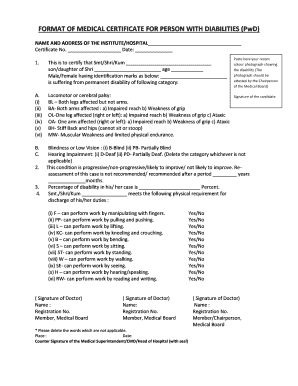 Medical certificate format for job - for job medical cerificate which reports form