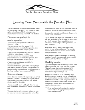 Public Service Pension Plan Beneficiary Designation Form