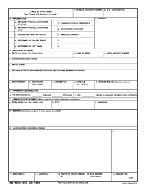 Travel Voucher Form