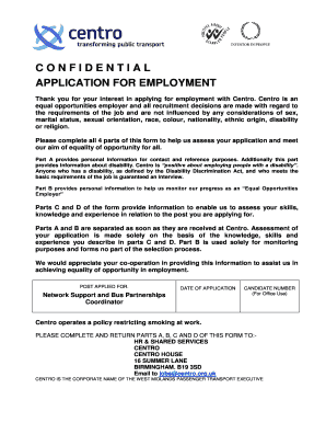 Application for Employment