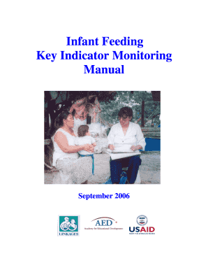 It project organization chart - linkagesinfant feeding key monitoring manualseptember 2006 form