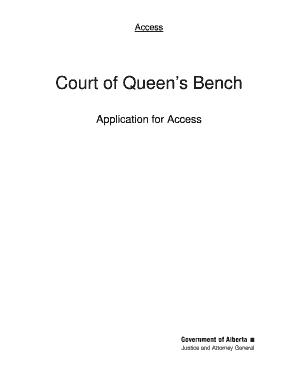 Family Law Application for Access