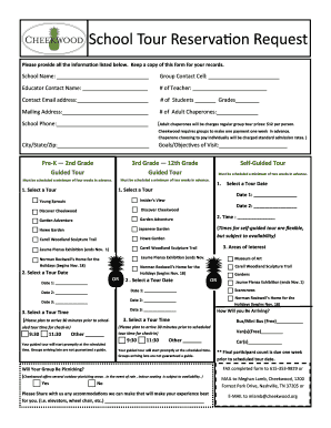 School Tour Reservation Request