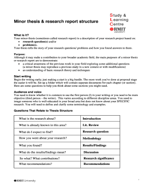 structure of a research report