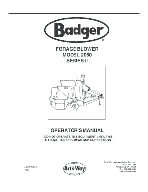 What does your p45 show - Forage blower - Dealer Portal - Arts-Way