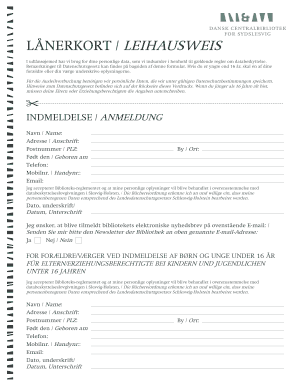 Library Membership Registration Form