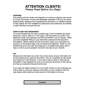 Income Tax Guide and Organizer
