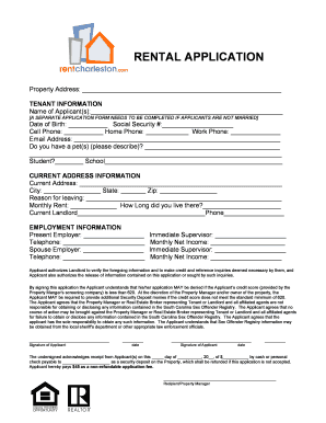 Rental Application Form