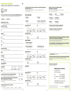 German Language Course Registration Form