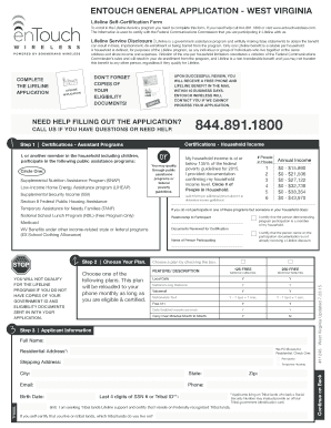 Lifeline Self-Certification Form